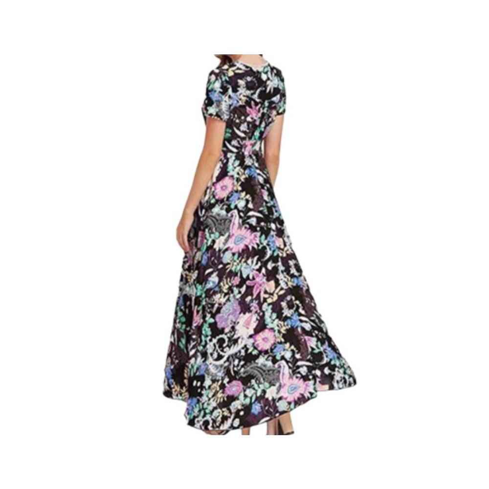 Colorful Floral Maxi Dress sz XL boho flowy whimsical - Picture 2 of 9